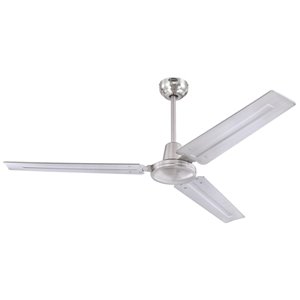 Ventilateur de plafond Jax de Westinghouse Lighting Canada avec télécommande, 3 pales, nickel brossé