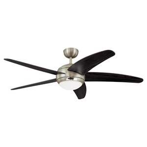 Westinghouse Lighting Canada Bendan Indoor Ceiling Fan with LED Light - 5-Blade - Satin Chrome