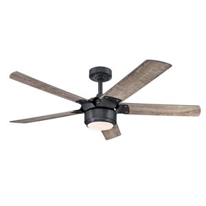 Westinghouse Lighting Canada Morris Ceiling Fan with Remote Control - Integrated LED - 5-Blade - Iron