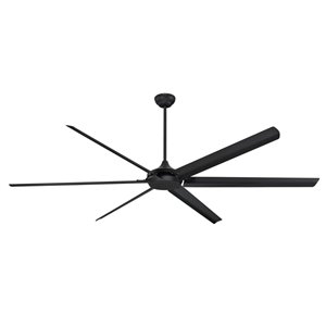Westinghouse Lighting Canada Widespan Ceiling Fan with Remote Control - 6-Blade - Matte Black