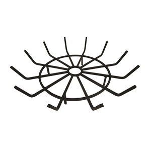 Grille pour bûches en forme de roue de Pleasant Hearth, acier, 28 po