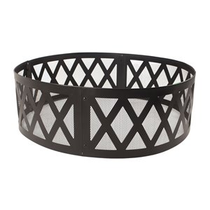 Anneau pour feu Lattice de Pleasant Hearth, acier, 36 po