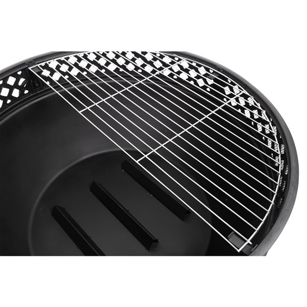 Pleasant Hearth Gable Steel Fire Pit - 28-in x 13-in