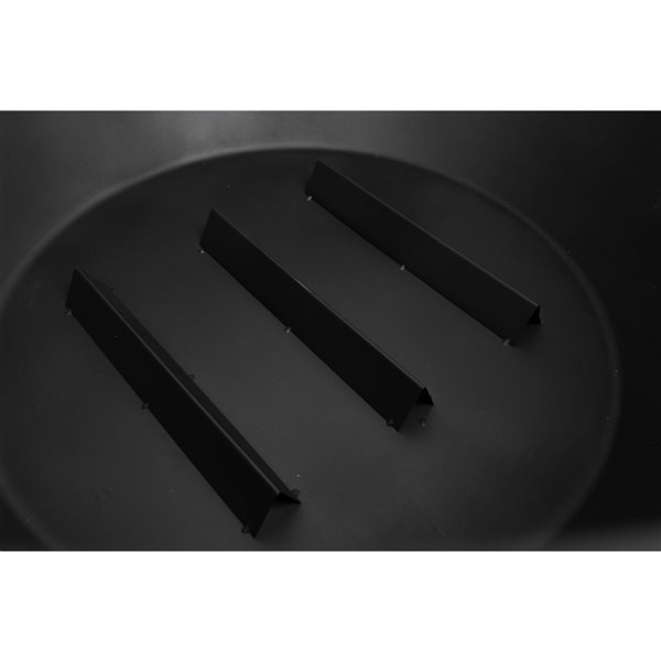 Pleasant Hearth Gable Steel Fire Pit - 28-in x 13-in