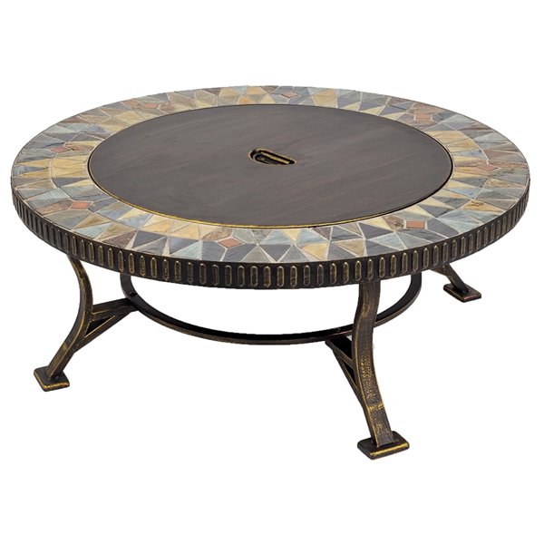 Pleasant Hearth Olivia 34-in Slate Fire Pit