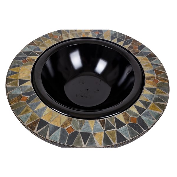 Pleasant Hearth Olivia 34-in Slate Fire Pit