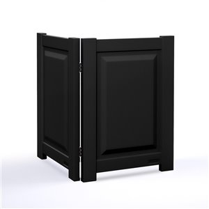 Mayne Nantucket Privacy Panel - Polyethelene - 48-in x 34-in - Black