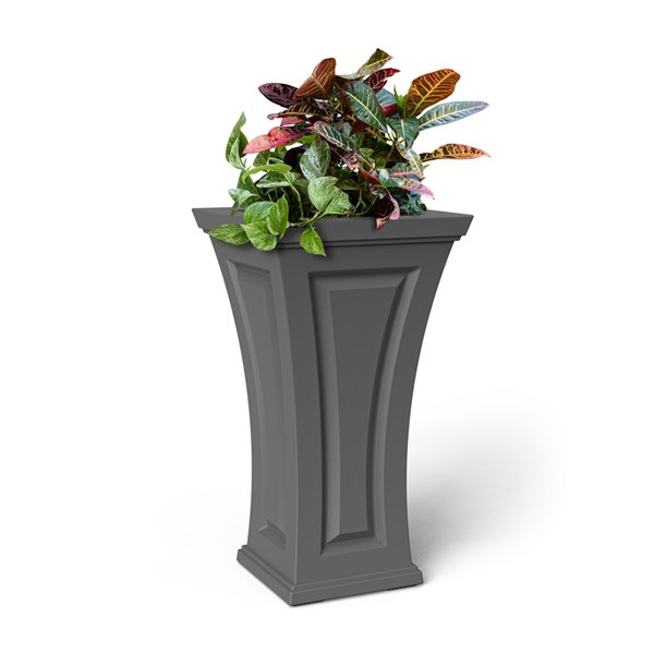 Mayne Cambridge Tall Planter - Rectangle - Resin - 28.5-in