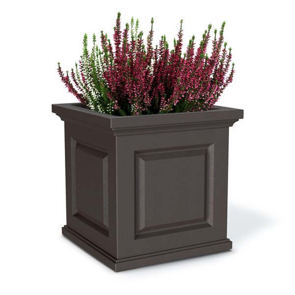 Mayne Jardinière Carrée 16 Po X 16 Po Pour Terrasse Fairfield- Noir | Home Depot Canada