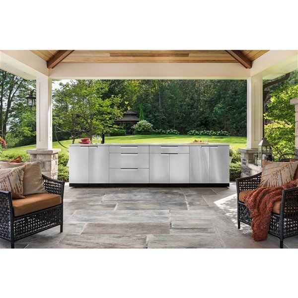 NewAge Products Modular Outdoor Kitchen with 4-Season Cover 97