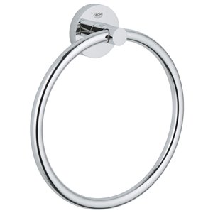 Grohe Essentials 8-in Towel Ring - Chrome