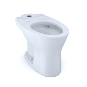 Cuvette allongée à double chasse Drake de TOTO, raccordement 10-po, blanc coton