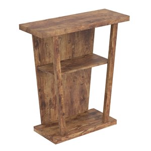 Safdie & Co. Reclaimed Wood Modern Contemporary Console Table - 2-Shelf - Brown