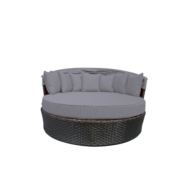 Wd Patio Tao Ii Wide Outdoor Daybed, Round Outdoor Daybed Replacement Cushion