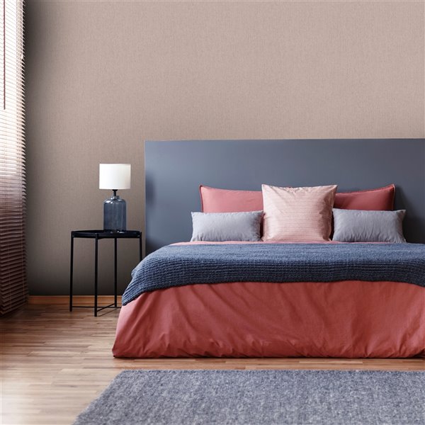 Graham & Brown Innocence Vinyl Textured Abstract Wallpaper - Unpasted/Paste the wall - 56-sq. ft - Natural