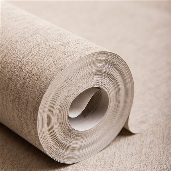 Graham & Brown Innocence Vinyl Textured Abstract Wallpaper - Unpasted/Paste the wall - 56-sq. ft - Natural