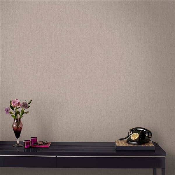 Graham & Brown Innocence Vinyl Textured Abstract Wallpaper - Unpasted/Paste the wall - 56-sq. ft - Natural
