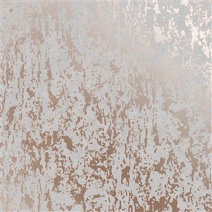 Papier peint Milan en vinyle texturé au motif abstrait par Graham & Brown, non encollé, 56 pi², gris/or rose