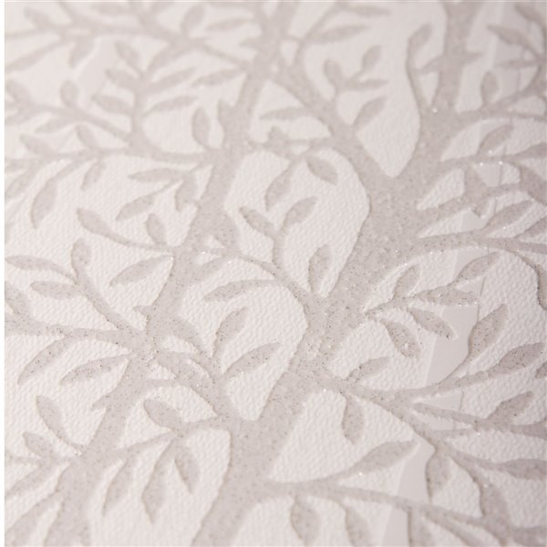 Graham & Brown Innocence Vinyl Textured Floral Wallpaper Unpasted