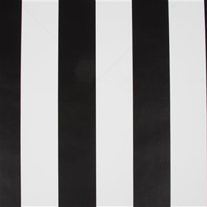 Papier peint Enfants en papier rayé par Graham & Brown, non encollé, 56 pi², noir/blanc