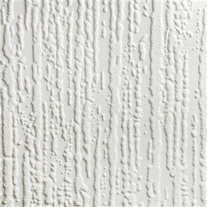 Papier peint en vinyle texturé peinturable au motif d'écorce par Graham & Brown, non encollé, 56 pi², blanc
