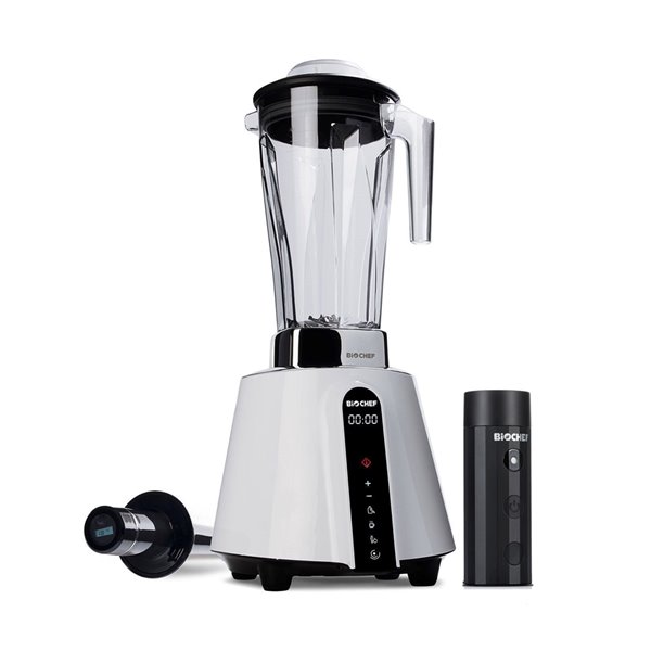 BioChef Living Food Vacuum Blender with Pulse Control - LED Panel - 67.62-oz - White