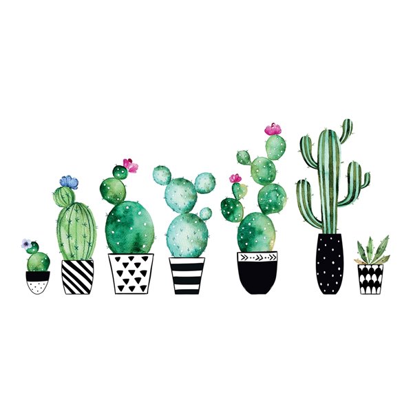 Tableau décoratif Conception de cactus - TenStickers