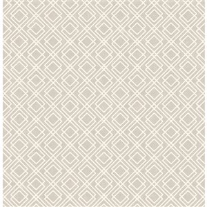 Papier peint Puck Wheat Geometric de Advantage, brun clair