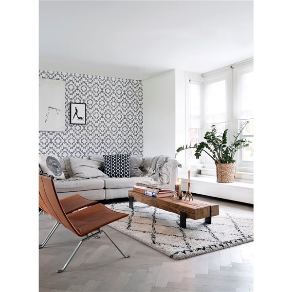 ESTA Home Fantine Geometric Wallpaper - Black