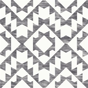 ESTA Home Fantine Geometric Wallpaper - Black