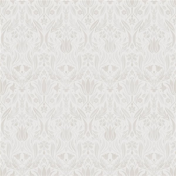 Midbec Ludvig Floral Ogee Wallpaper - Beige MD51017 | RONA