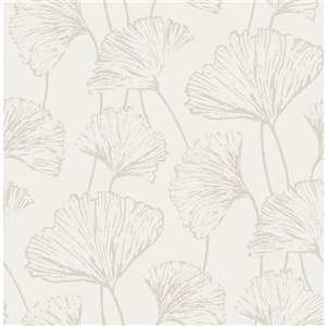 NuWallpaper Hikarigaoka Peel and Stick Wallpaper - Silver