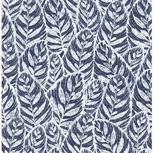 A-Street Prints Del Mar Botanical Wallpaper - Indigo