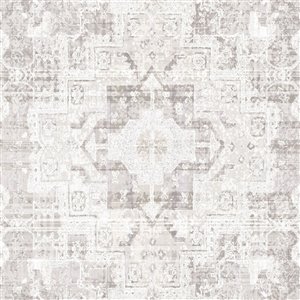 ESTA Home Desmond Distressed Medallion Wallpaper - Beige