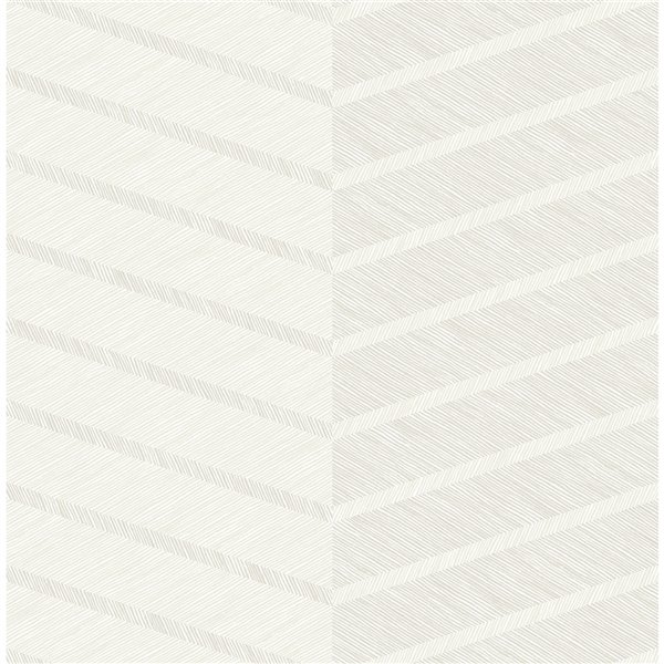 A-Street Prints Aspen Chevron Wallpaper - White