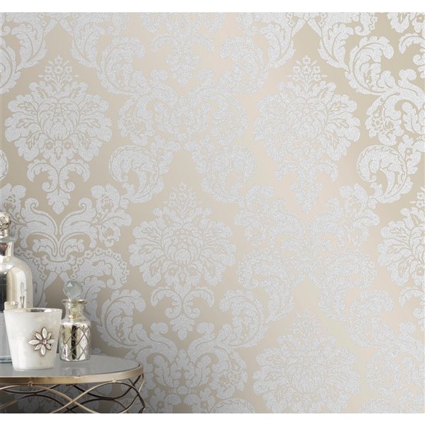 Advantage Margot Damask Wallpaper - Bronze