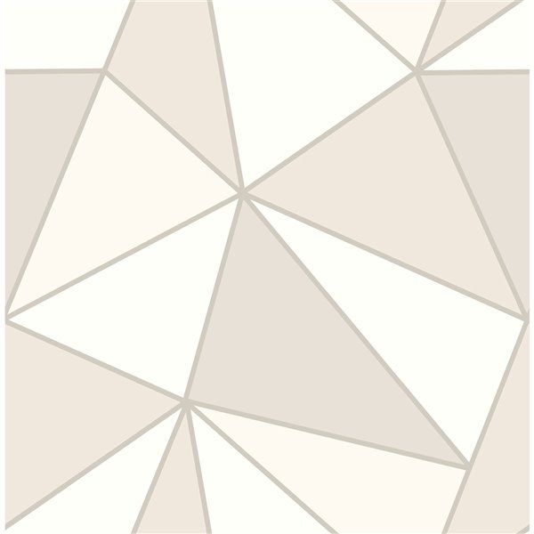Advantage Apex Geometric Wallpaper - Taupe
