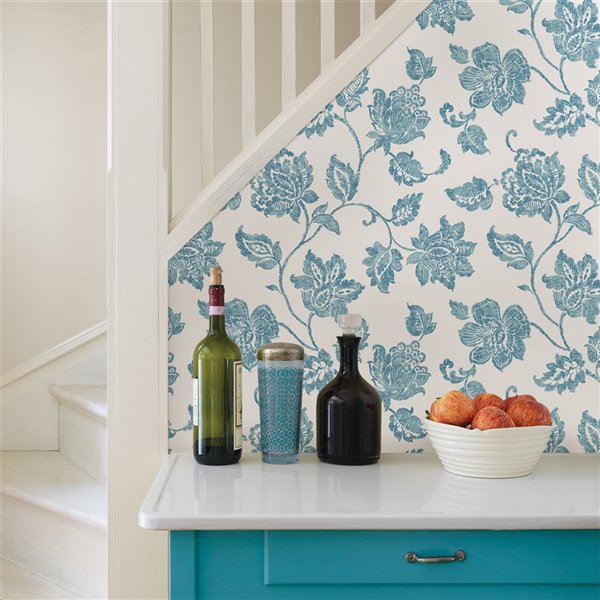 Advantage Guy Jacobean Wallpaper - Blue