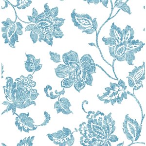 Advantage Guy Jacobean Wallpaper - Blue