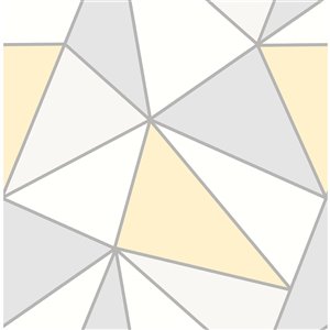 Advantage Apex Geometric Wallpaper - Yellow