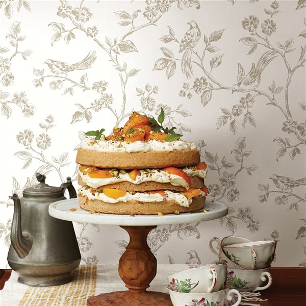 Advantage Ray Bird Trail Wallpaper - Taupe