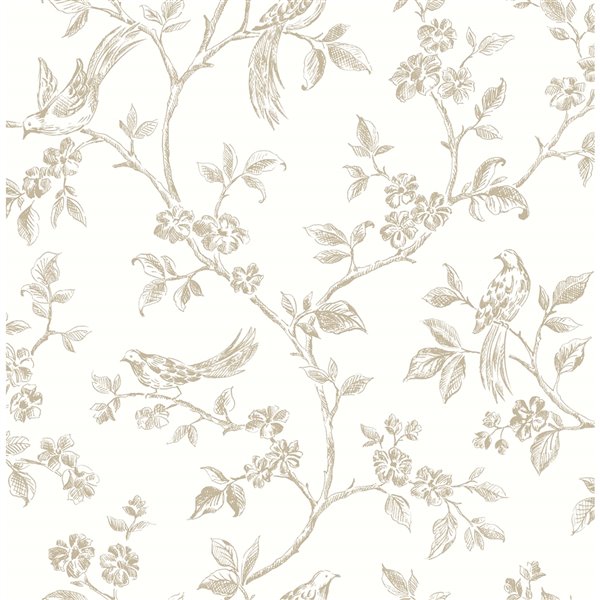 Advantage Ray Bird Trail Wallpaper - Taupe
