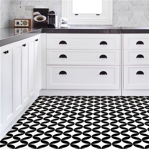 FloorPops Starlight Adhesive Floor Tiles - 12-in x 12-in