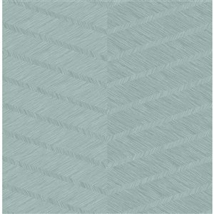 Papier peint Ballard Aspen Chevron de A-Street Prints, turquoise