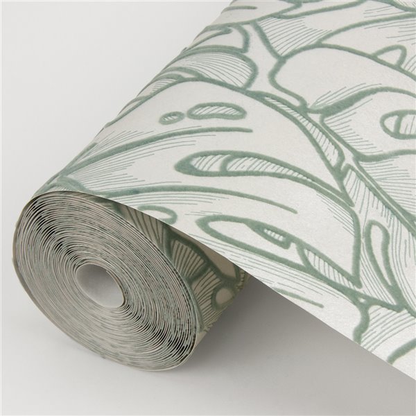 A-Street Prints Balboa Botanical Wallpaper - Olive