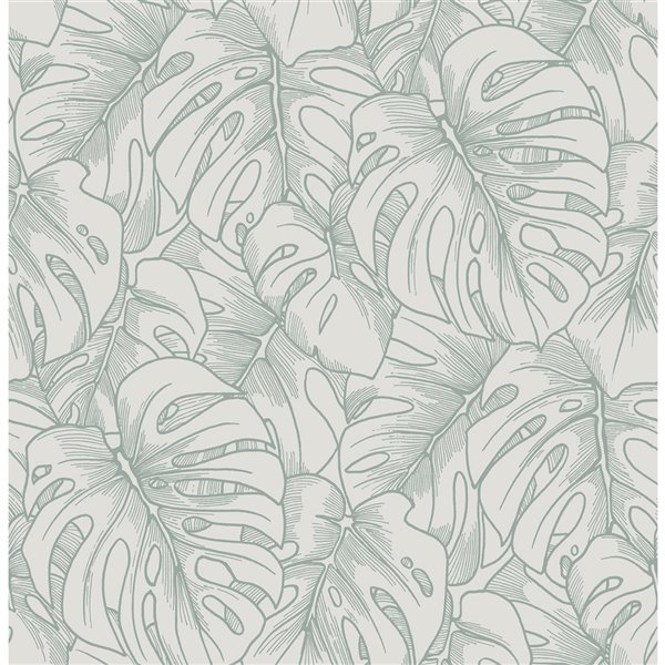 A-Street Prints Balboa Botanical Wallpaper - Olive