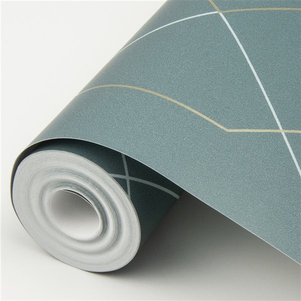 A-Street Prints Ballard Geometric Wallpaper - Teal