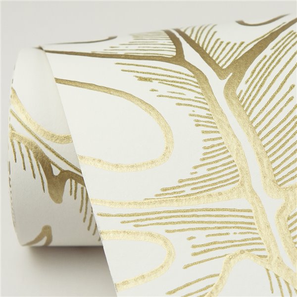 A-Street Prints Balboa Botanical Wallpaper - Gold