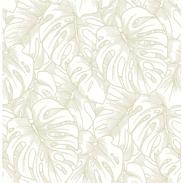 A-Street Prints Balboa Botanical Wallpaper - Gold