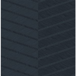 Papier peint Aspen Chevron de A-Street Prints, indigo